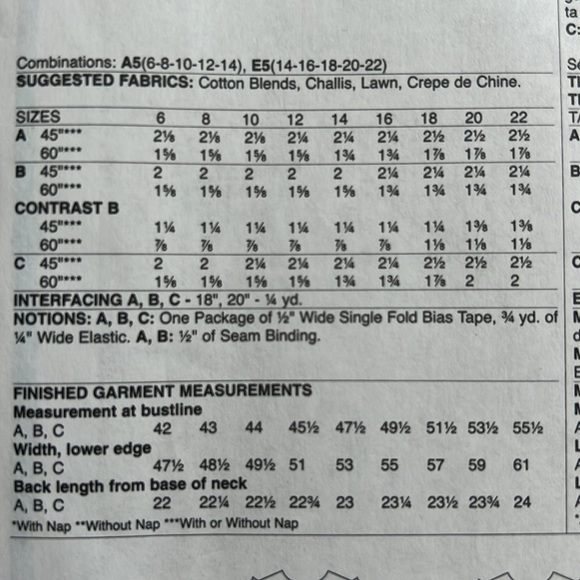 McCall Sewing Pattern - Top M8026 - Picture 3 of 8